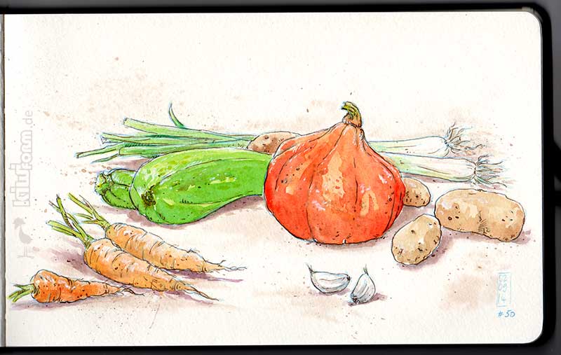 Daily Illu #50 – Lecker Gemüse